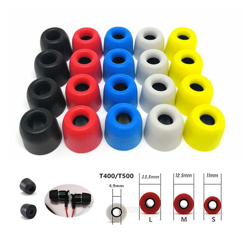 20 stuks /10 paar anjirui  t400 4.9mm (  l ms) kaliber oordopjes katoen voor oordopjes oordopjes schuimrubber oorkussentjes