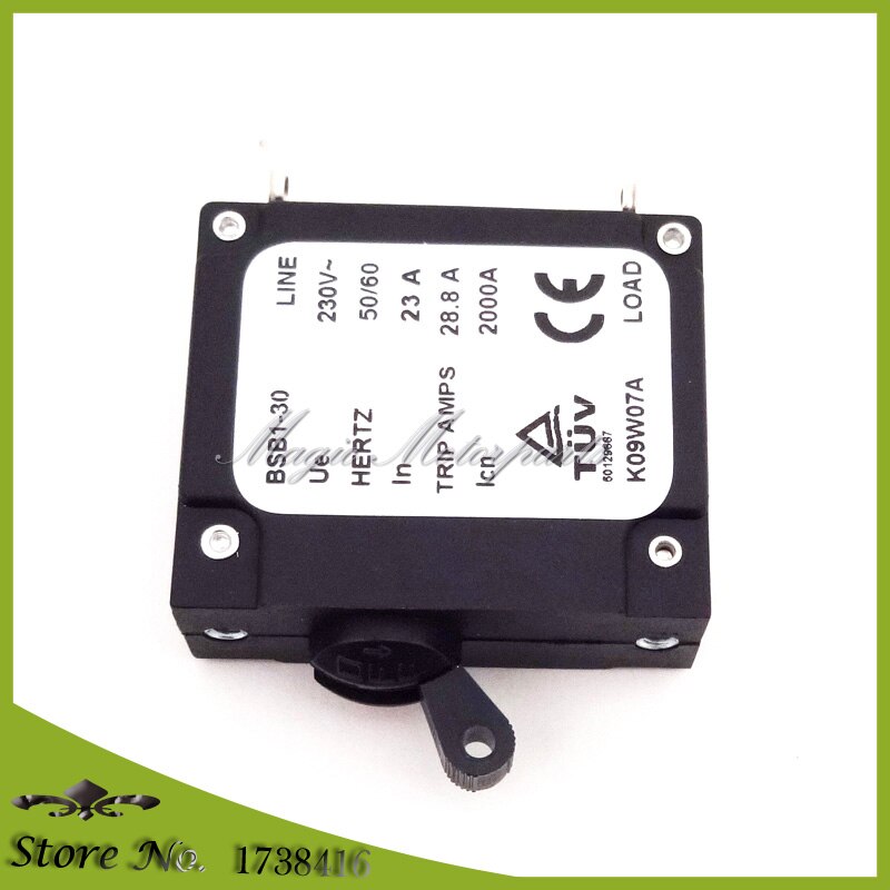 23A Generator Circuit Breaker BSB1-30 230V 2000A 28.8A Trip Amps HERTZ 50/60