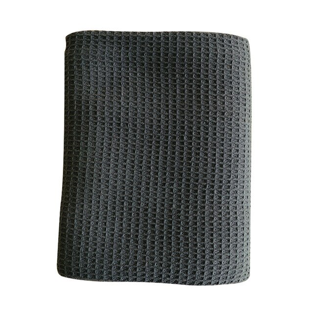 Ultra Soft Absorbent Tea Towel,Waffle Weave Cotton Dish Rags,45x65cm Large Kitchen Dinner Plate Hand Towel,Cloth Napkins: Dark Grey