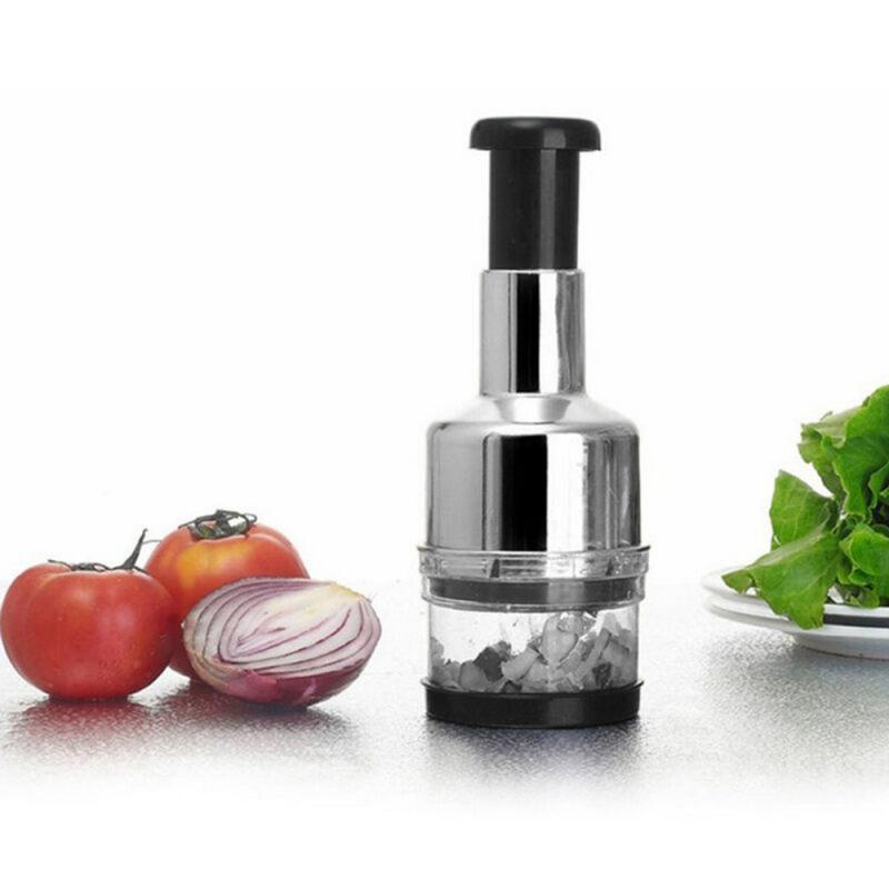 Roestvrij Fruit Salade Groente Ui Hand Chopper Slicer Manual Ui Drukken Voedsel Cutter Knoflook Crusher Keuken Gadgets