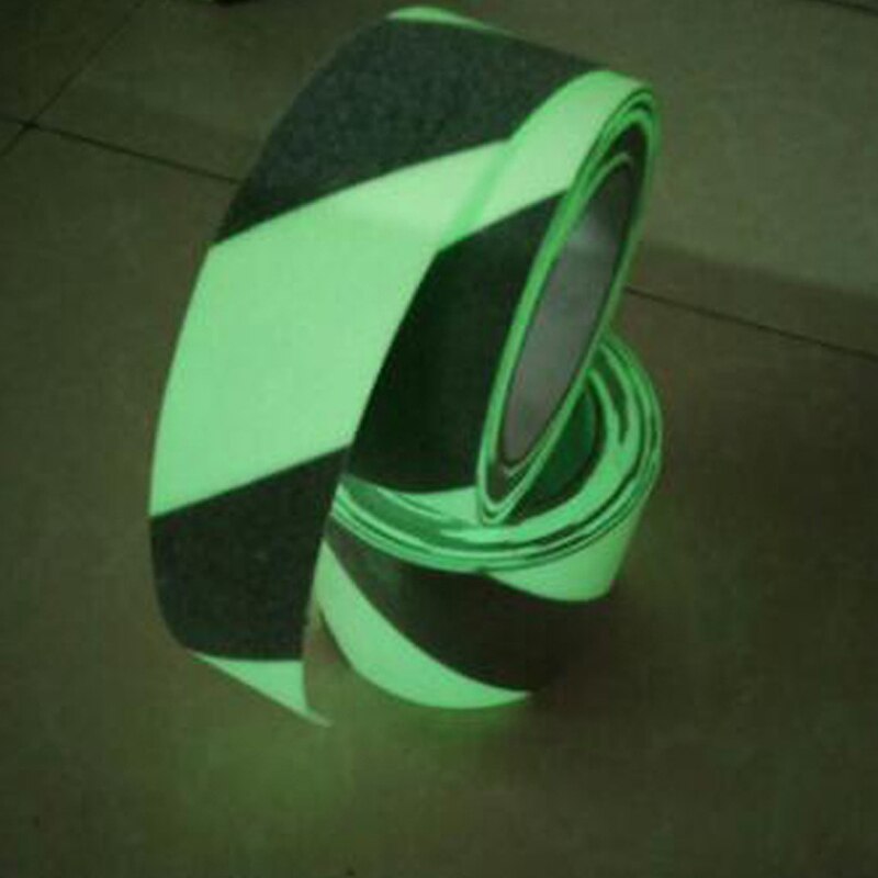 5cm x 5m Incandescente Adesivi Opaco Antiscivolo Strisce Riflettenti per il cinema scala di Sicurezza Impermeabile Nastri di Avvertimento Pavimento adesivi