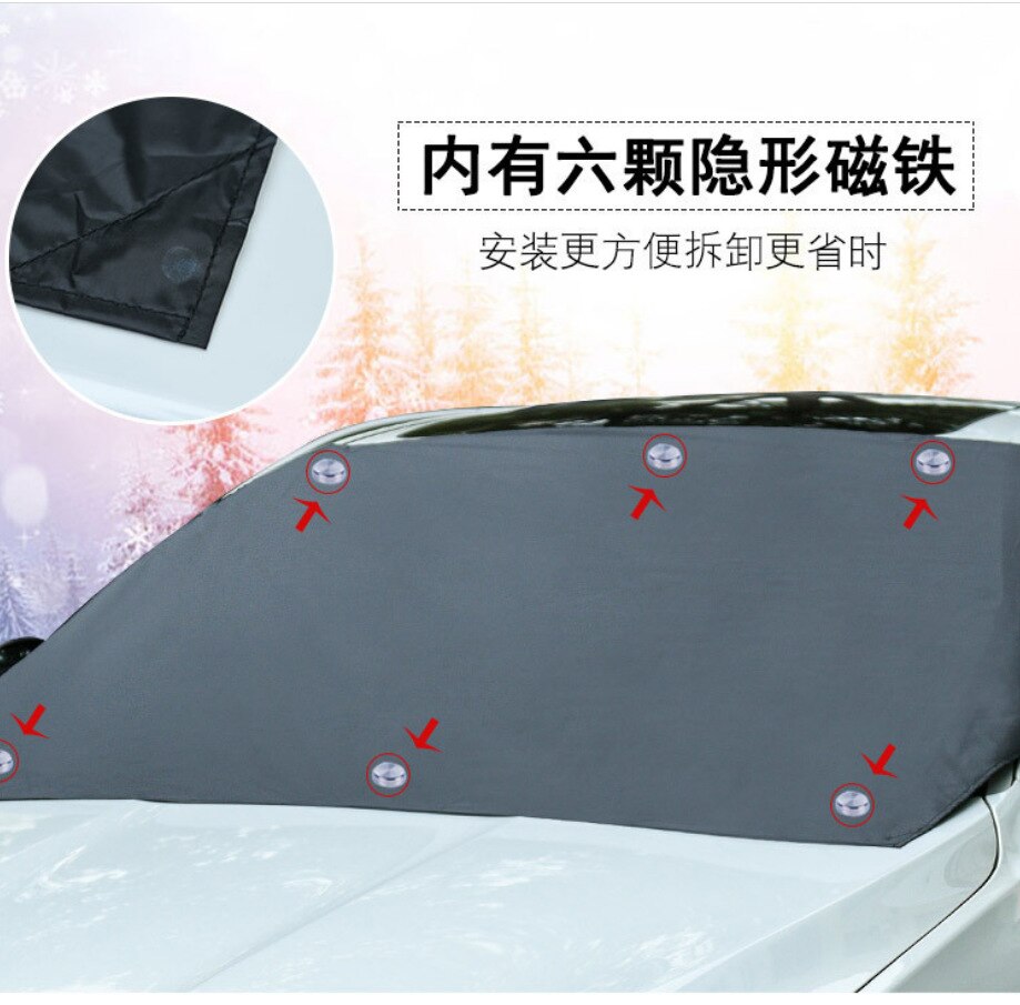 Voorruit Cover Automobiel Magnetische Zonnescherm Cover Voorruit Sneeuw Zonnescherm Waterdicht Protector Cover Auto