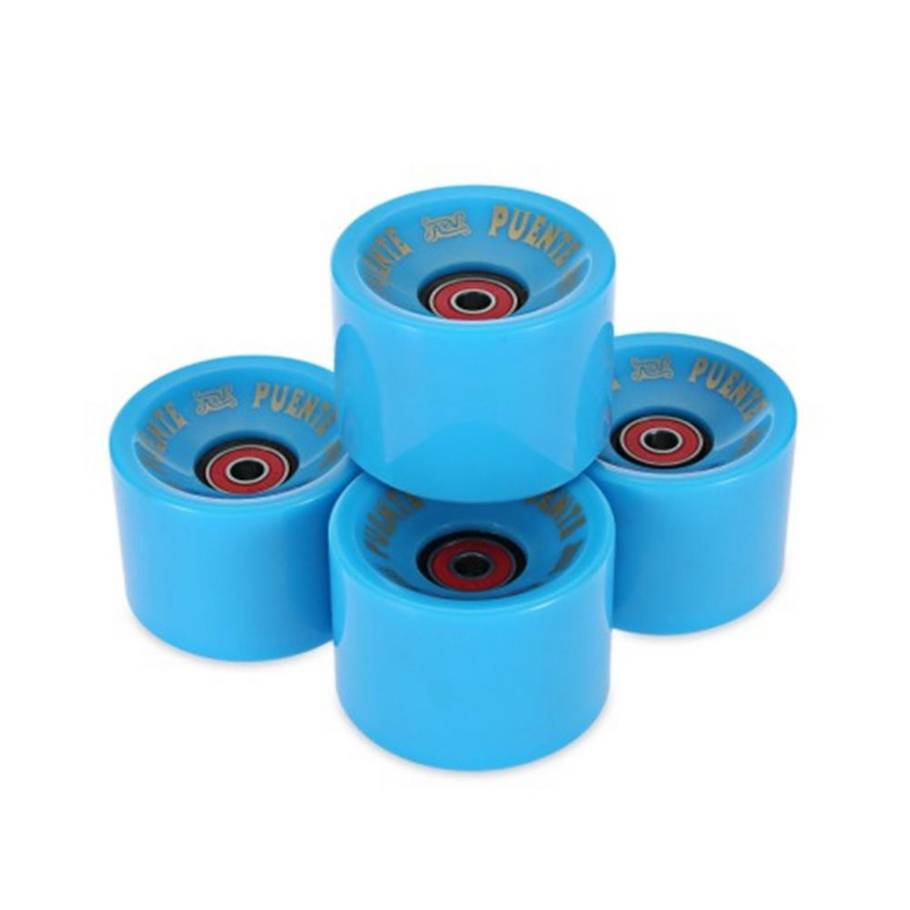 4Pcs/Set Cruiser Skateboard Wheels PU Wheels Long Board Cruiser 60 X 45MM Wheels With ABEC-9 Bearings: Blue