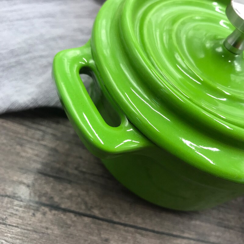 10cm emaille gusseisen Pfanne Mini kleine topf gewürz Kasten kleine milch Pfanne ergänzende lebensmittel topf beilage Kasten kreative tauchen gericht