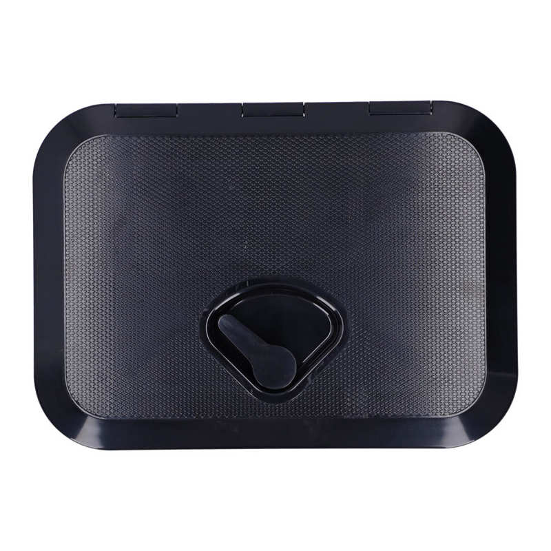 Marine Boat Deck Access Hatch Inspection Cover Ultraviolet Resistant Black 14.75x10.6in Boat Accessory