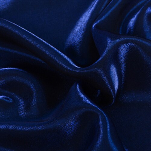 Breedte 59 "Parelmoer Wit Glas Zijde Hennep Stof Laken Linnen Materiaal Mode Jurk Stof Door De Halve Yard: royal blue