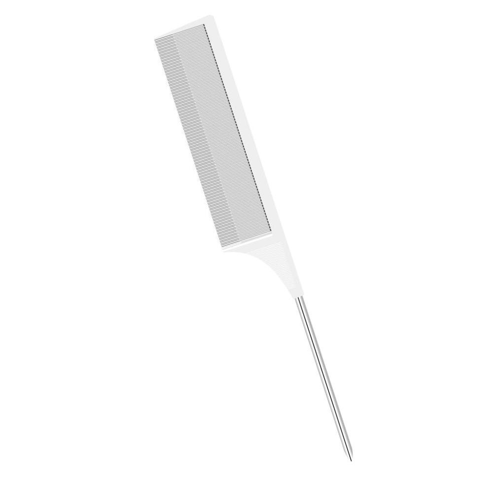 Enkelriktad vävning highlighting foliering hår kam highlight salong hår kammar hårklippning trimmer borstar: En vit
