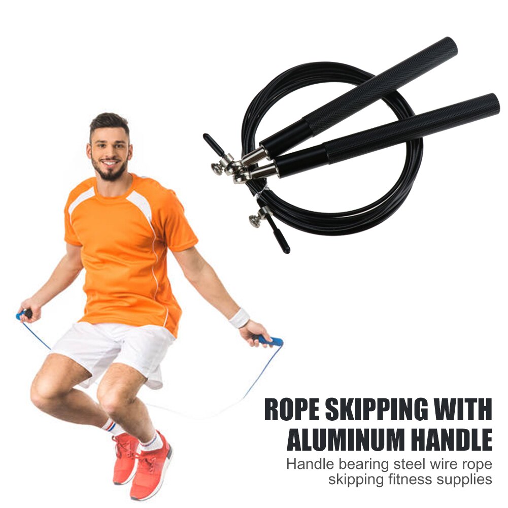 3m Jump Skipping Ropes Adjustable Skip Rope Steel Wire Fitness Exercise Skipping Jump Rope Sports Exercises Speed Jump Rope