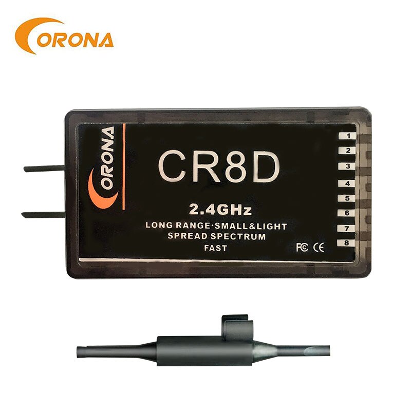 Corona-Módulo de bricolaje CT8Z (DSSS), 2,4 Ghz, con receptor CR8D CR6D CR4D CR3D: Single CR8D
