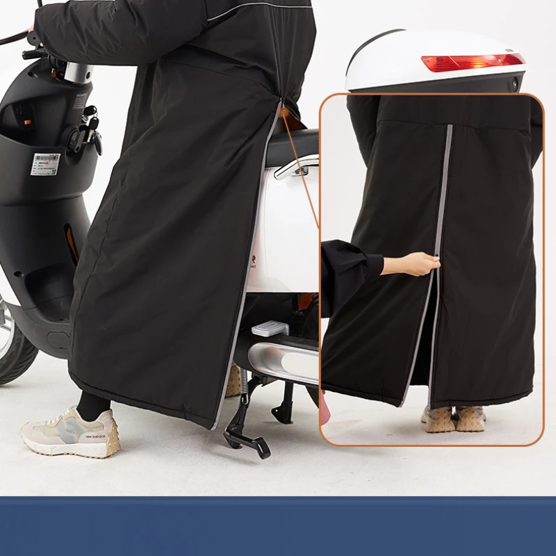 Ropa de ciclismo antifrío, impermeable y a prueba de viento, aislamiento de invierno para motocicleta, ropa de moto de nieve integrada de felpa gruesa