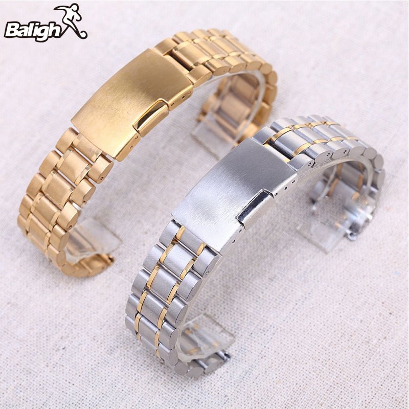 Men Watch Band Strap Stainless Stell Deployment Clasp Speed Master Wrist Women Band 18mm 20mm 22mm 24mm