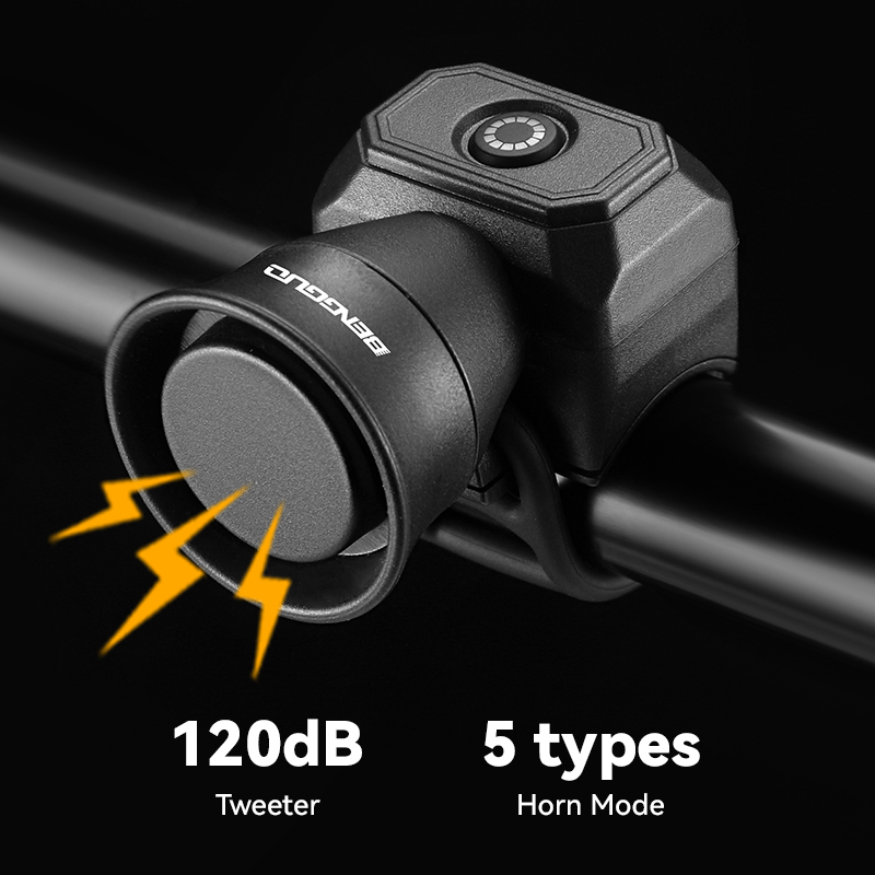 Fahrradhupe Mountainbike Mini USB Ladung Wasserdichte elektronische Fahrradklingel Reitausrügestochen freundlicher Rolle Zubehör