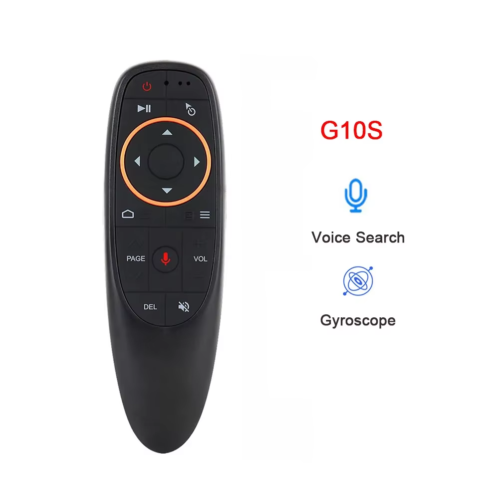 G10S Air Mouse pilot głosowy 2.4G bezprzewodowy żyroskop nauka na podczerwień dla H96 MAX X88 PRO Android TV Box HK1: Default Title