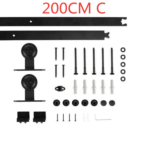 Schiff Zu Europa Schiebetür Scheune Spur Hardware- Holz Scheune Tür Schiene Hardware- Schiebetür Spur Bausatz Scheune Tür System rutsche HWC: 200CM C