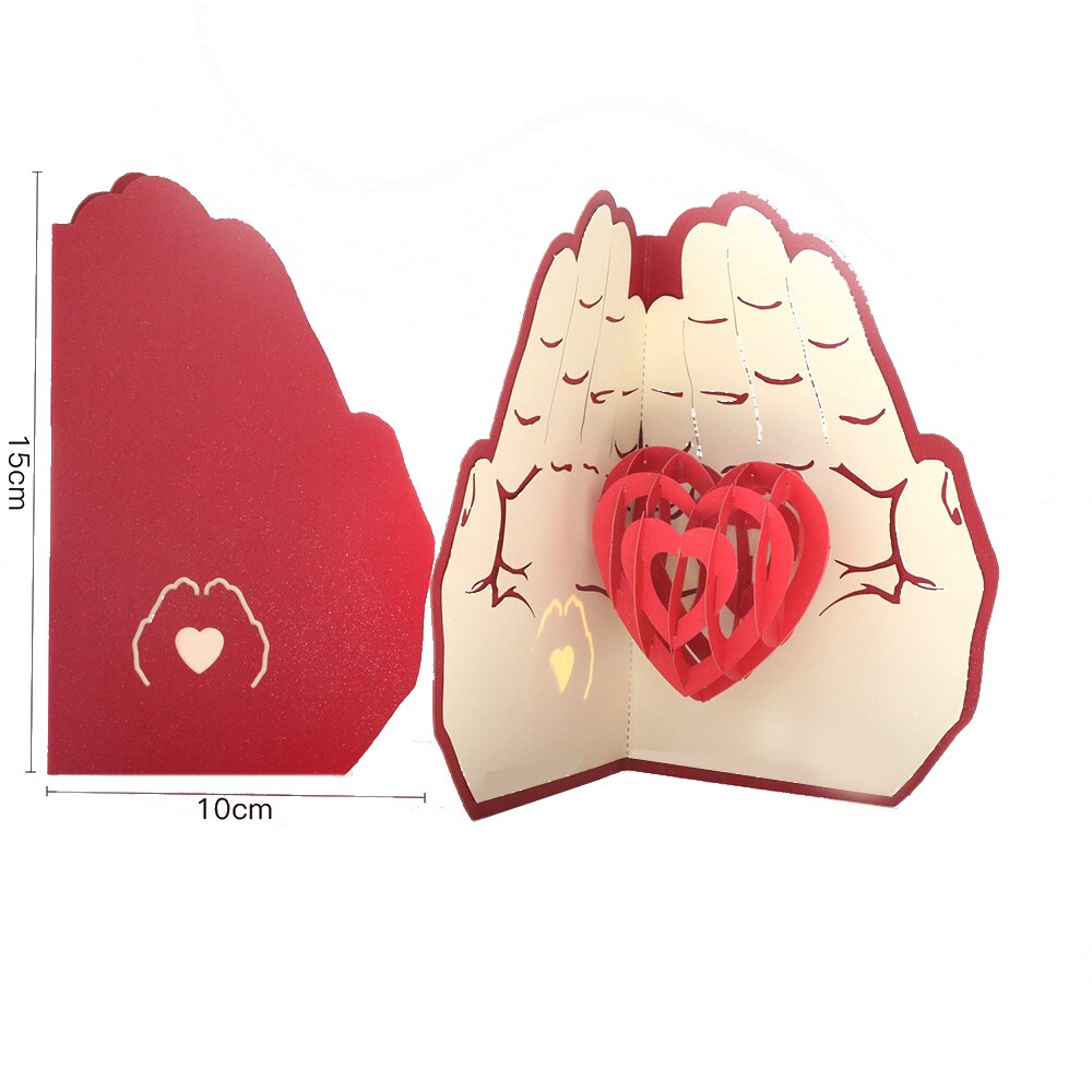 3D Pop-Up Cards Birthday Card for Mom Kids Wife Husband Birthday Cake Greeting Card Postcards Card with Envelope Stickers: Mint Green