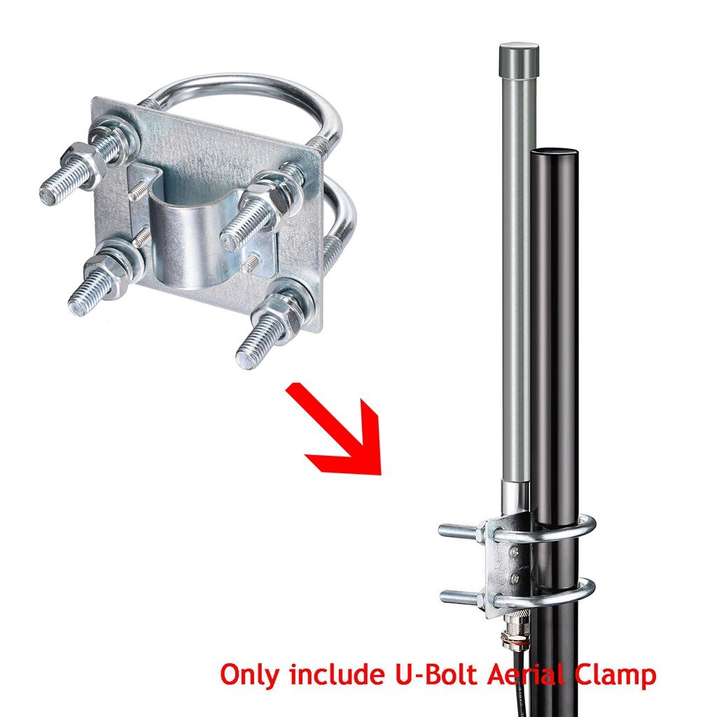 Antenne U-Bolzen Klemme halten Pole Fixierung Klammern Glas Faser Lora Helium Hotspot Bergmann Luft Mast Klemme Halterung Montieren