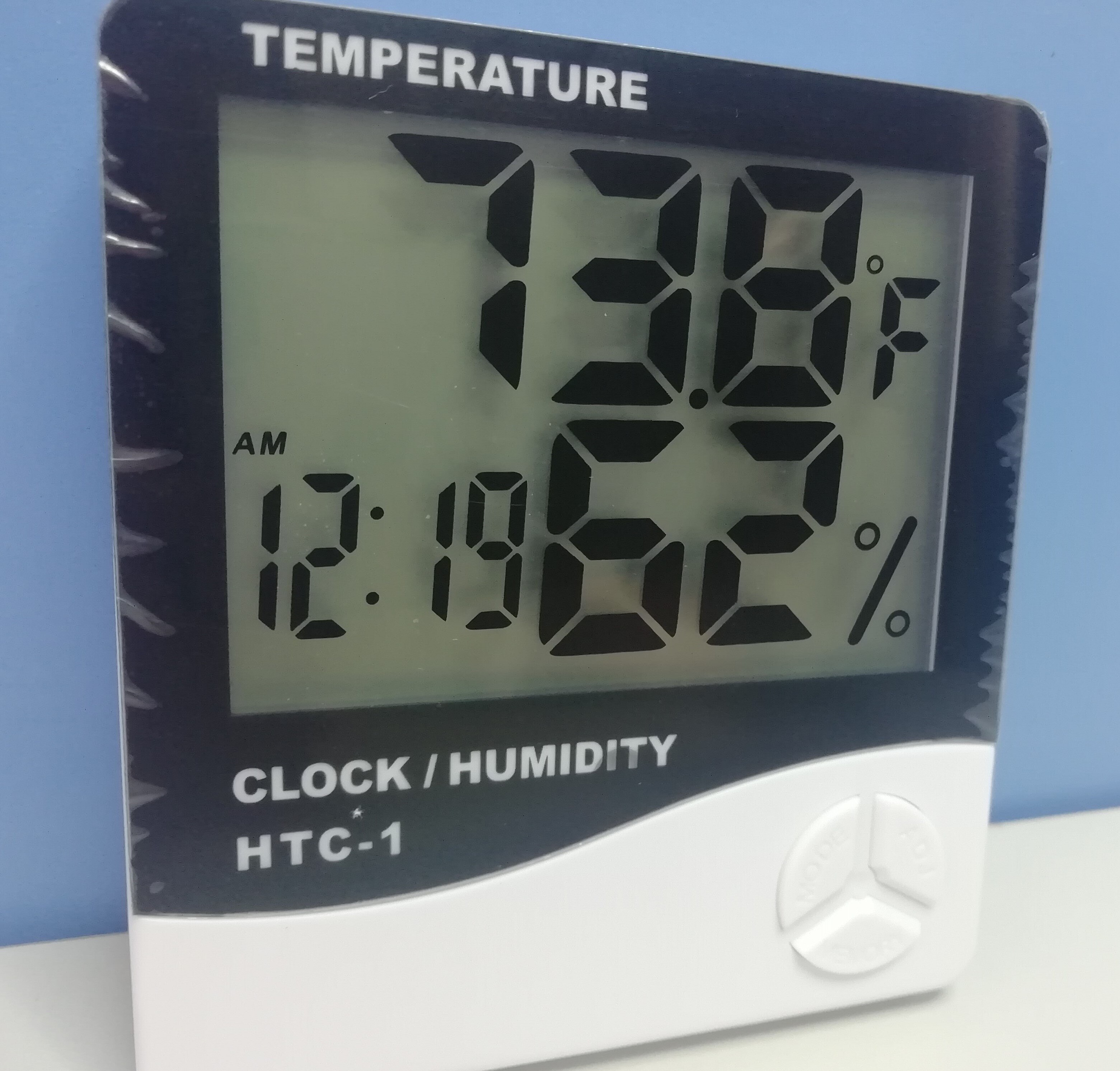 3 PCS /LOT HTC-1 Digital indoor and external Temperature and Humidity Time Clock Alarm