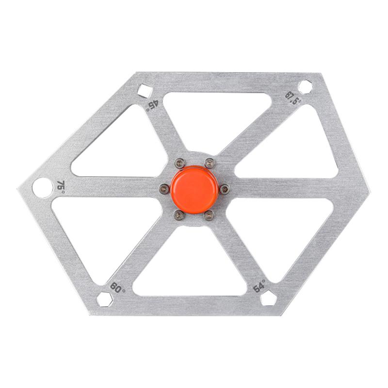 Multifunctional Woodworking Angle Ruler Cutting Machine Table Saw Angle Adjustment Tool With Magnetic 45-54-60-67.5-75° Tools: Silver