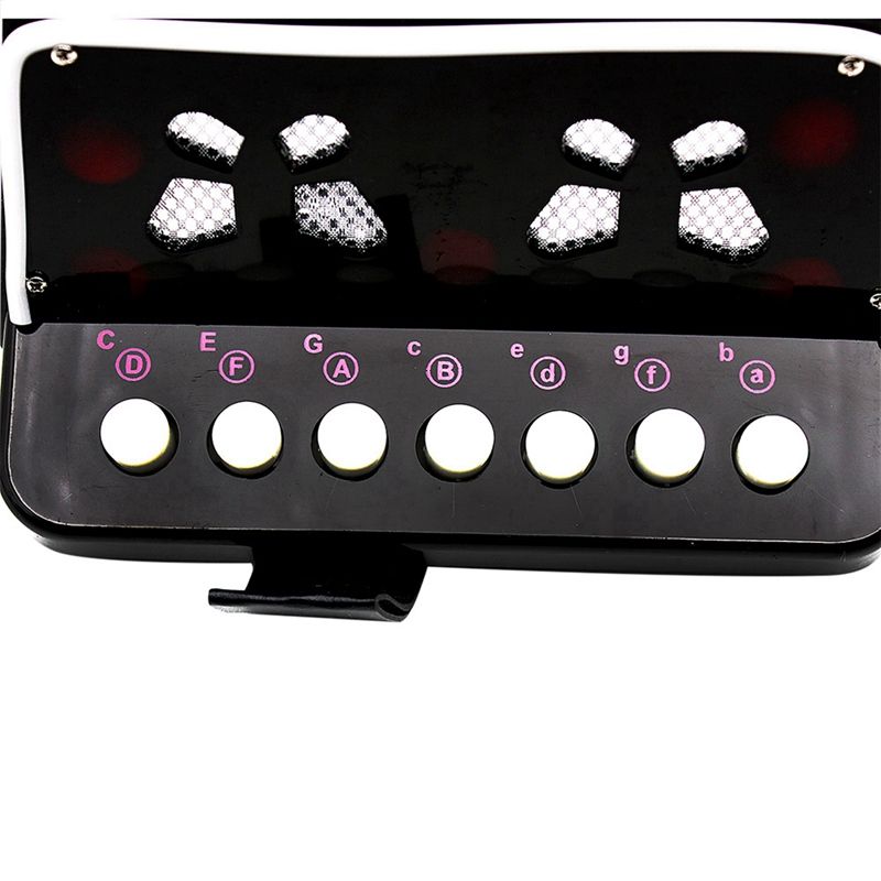 Mini kleine kinderen keyboard accordeon ritme educatief muziekinstrument band speelgoed voor kinderen zwart