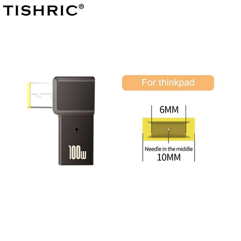PD 100W Ładowarka do laptopa Adapter 5A 20V Złącze żeńskie Typ-C do DC Męskie Wtyczka Konwerter Do Lenovo/HP/DELL