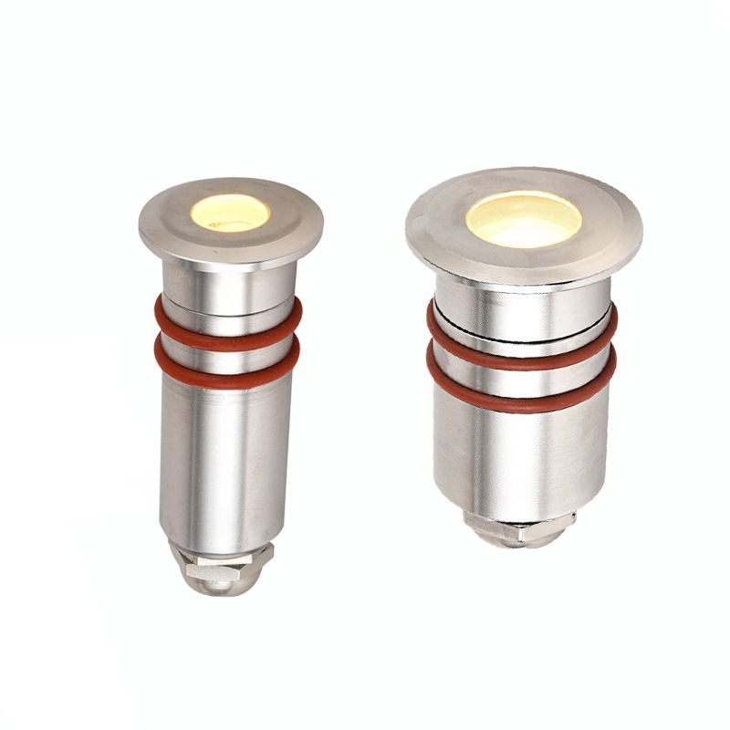 12V 24V 110V 220V stainless steel buried light mini Outdoor LED underground light 1W 3W RGB red green blue LED floor light
