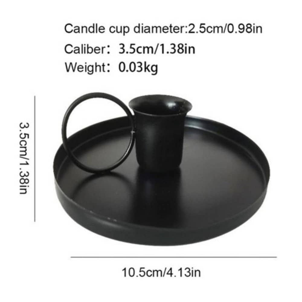 Portable Candle Holder Desktop Candlestick Adornment Metal Candlestick Taper Candle Holder With Handle Home Wedding Decorations