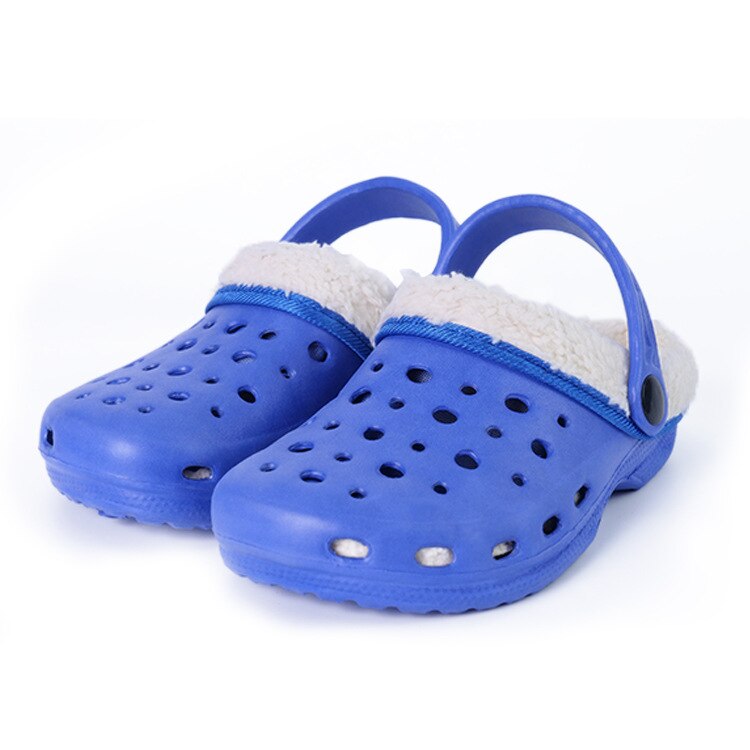 Pantoufles originales enfants Croc sabot chaussures hiver décontracté classique garçons fille enfants Fuzz doublé baskets hiver fourrure jardin sandales