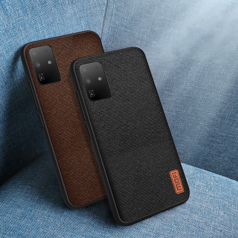 Mofi Case Voor Samsung S20 Case Doek Stof Back Cover Voor Galaxy S20 + Plus Siliconen Business Capas S20 Ultra coque Case