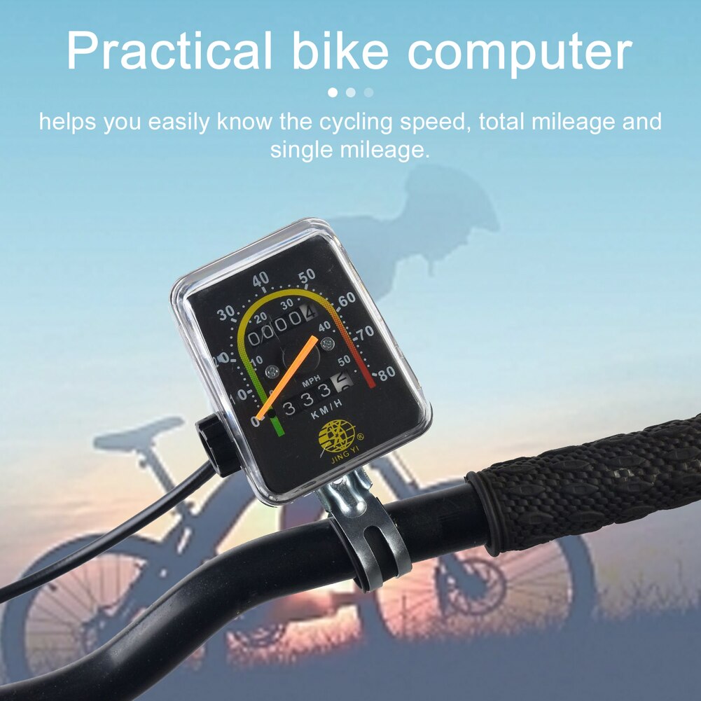 Bici Bicicletta Tachimetro Bicicletta Ciclocomputer Impermeabile Contachilometri Meccanico Mountain Bike Tabella dei Codici Per 26/27.5/28/29 pollici Bici