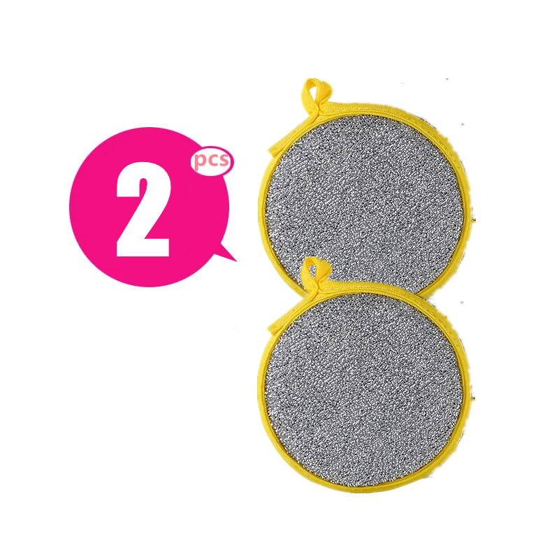 10-1PC Double Side Dishwashing Sponge Household Cleaning Tools Dish Brush Cleaning Supplies Pot and Dish Cleaning Sponges: MULTI