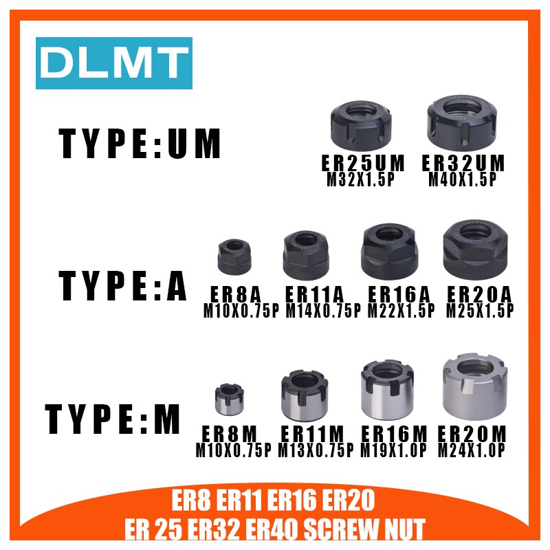 1 st  er8 er11 er16 er20 er25 er32 a/ m cnc-router gravering  er20 muttrar är hög precision maskin mutter er spännhylsa tillbehör reservdel