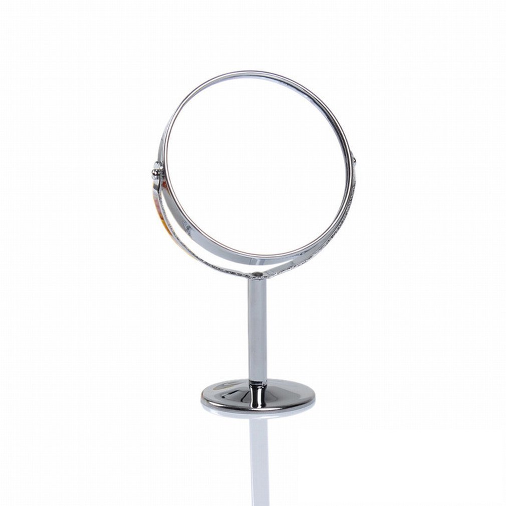 Double Face Dressing Mirror 360 Degree Rotating Portable Small Mirror