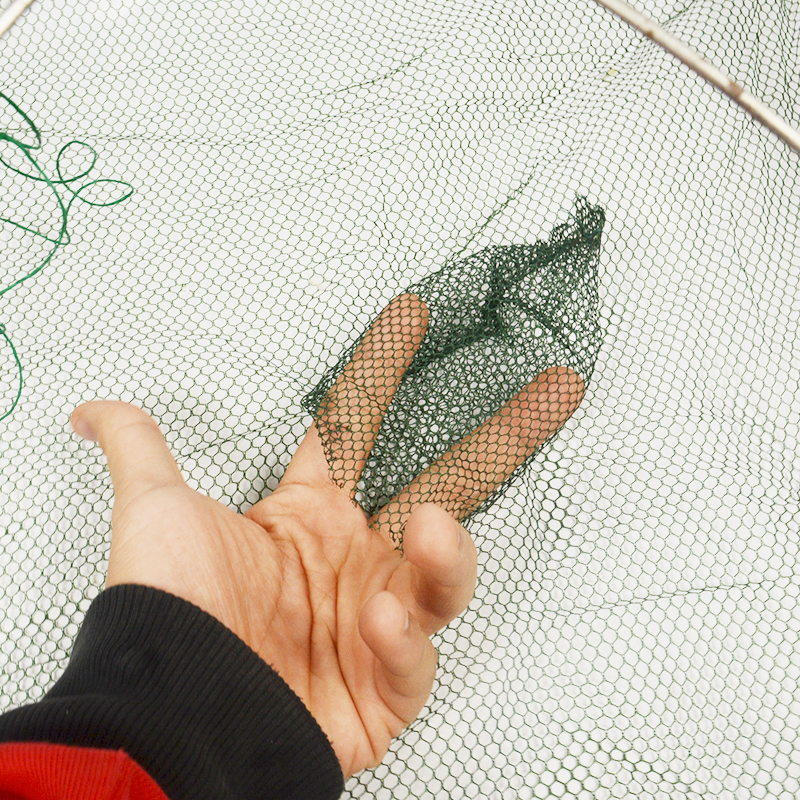 Red de RED cuadrada de aterrizaje para pesca, trampa para atrapar camarones, cangrejo, peces pequeños, 60x60cm, 80x80cm, 100x100cm