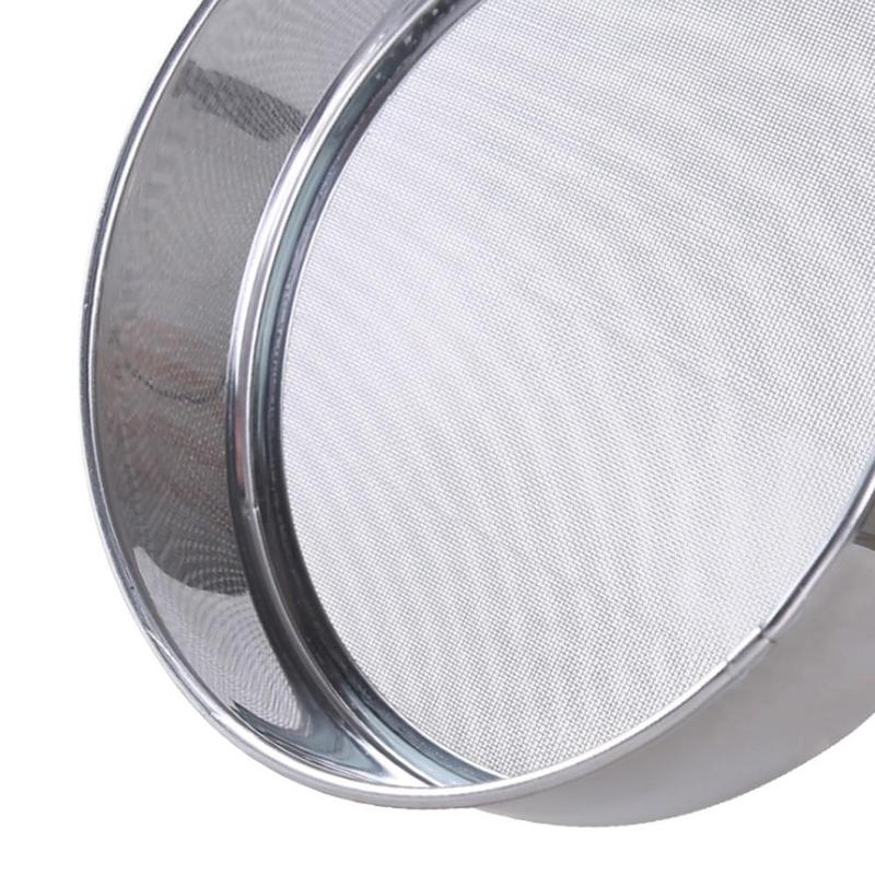 Gjør-det-selv grillet netting sikt mel sil netting finmasket verktøy kjøkken sil baking rustfritt tykt stål  s3 g 8