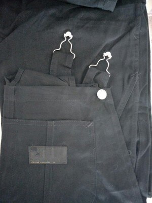 Hommes ample salopette pantalon hommes Hip Hop danse combinaison homme travail porter Baggy barboteuses Streetwear jarretelles pantalon D91301