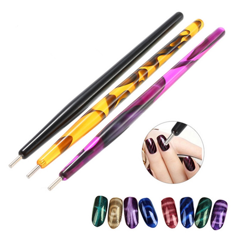 Magneet Pen Magnetische Stok Voor Cat Eye Gel Polish Cat Eye Lijm Magneet Pen Uv Led Nail Art Manicure Gereedschap