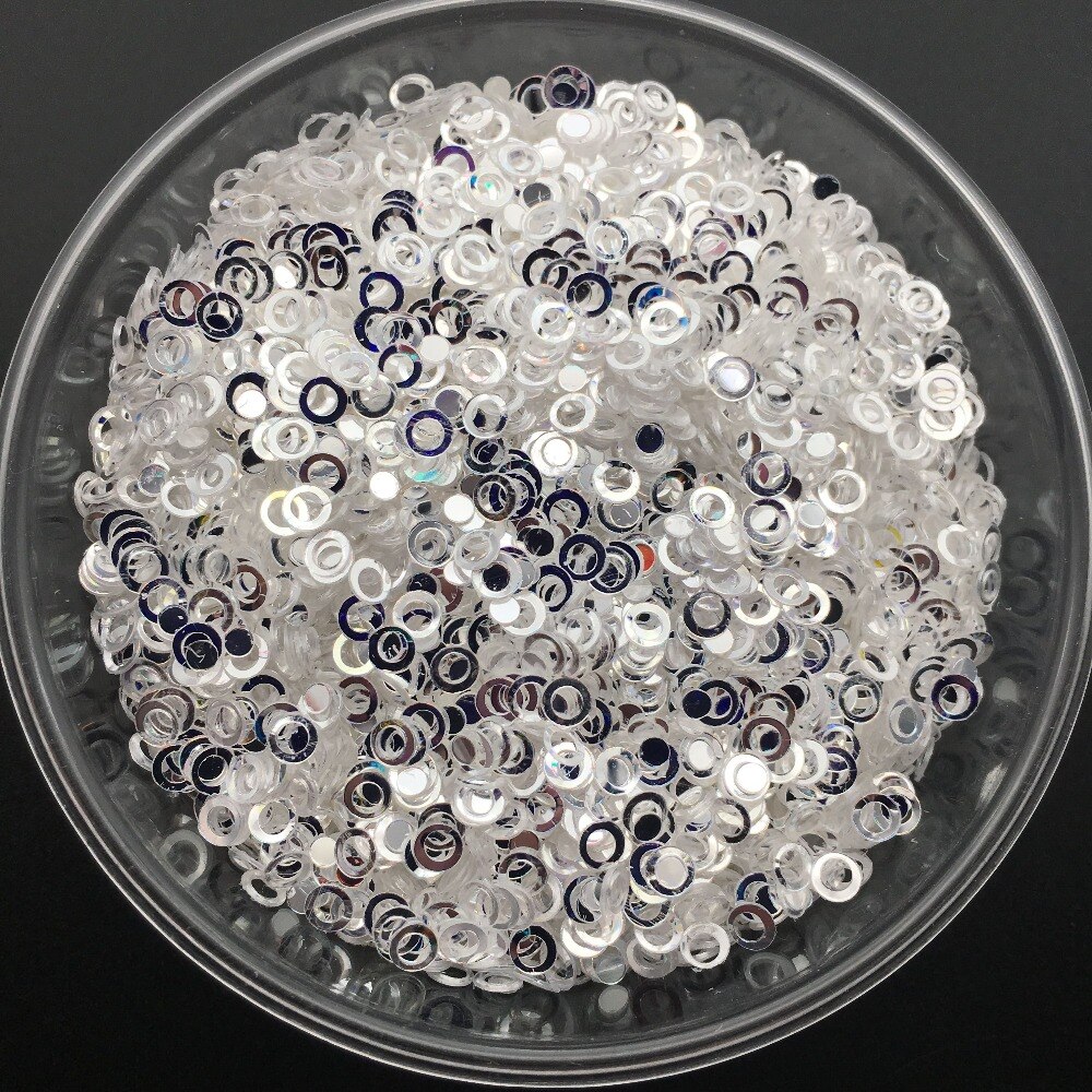 20G 3-5 Mm Crystal Transparante Pvc Losse Pailletten Glitter Pailetten Voor Nail Art Manicure/Naaien/ bruiloft Decoratie Confetti