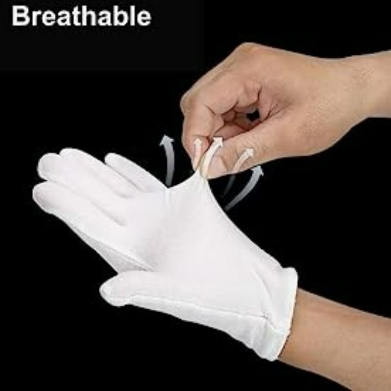 Beschermende handschoenen met hoge elasticiteit Bescherm de huidvoering Handschoen Eczeem Dermatitis Kranten Katoenen wanten Huishoudelijke schoonmaakmiddelen