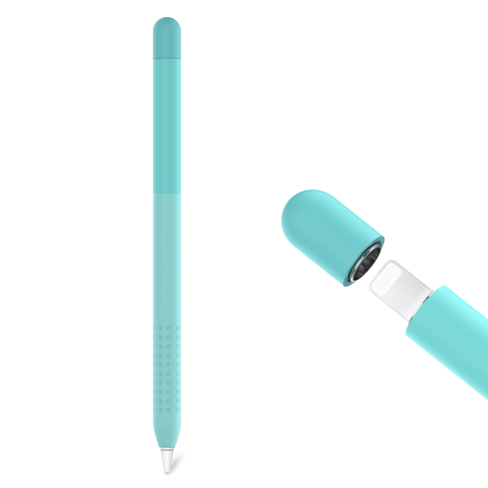 For Apple Pencil 1st Gen - Gradient Color Protective Sleeve: AZURE