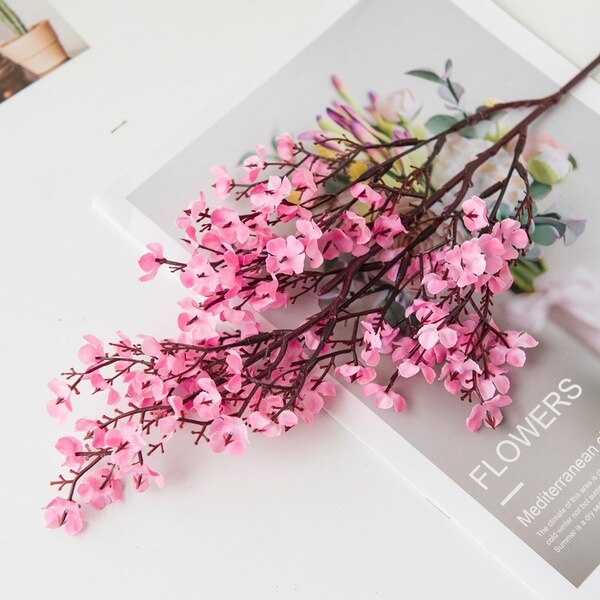 Kunstmatige Bloemen Tak Cherry Nep Planten Boeket Woonkamer Vaas Voor Thuis Bruiloft Decoratie Herfst