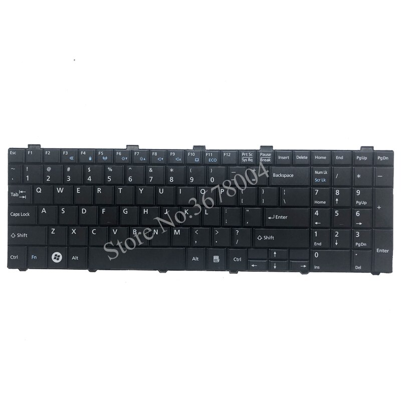 US Keyboard For Fujitsu Lifebook AH530 AH531 NH751 A530 A531 Black English Laptop Keyboard