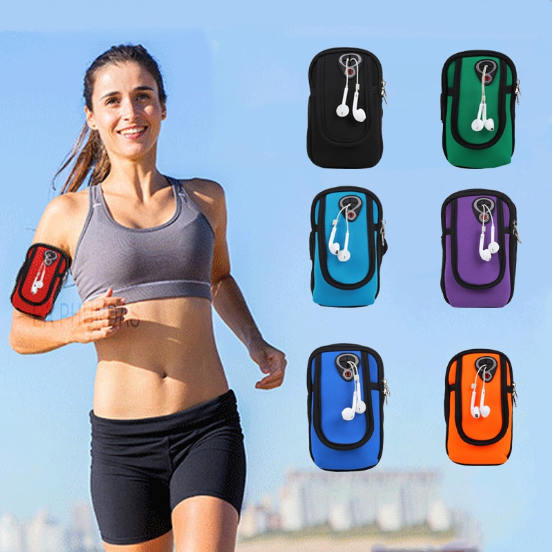 Universele Waterdicht armbanden Sport Gym Running Armband Taille Riem Outdoor Telefoon bag case houder voor iphone Huawei 4-6 inch