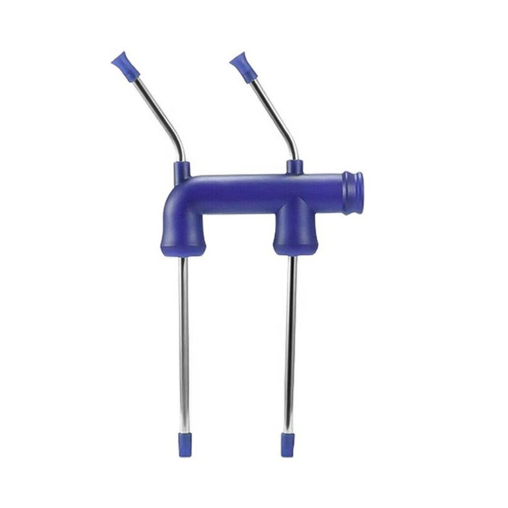 Bier Snorkel Stro Bier Bong Trechter Slammer Dubbele Snorkel Drinken Bier Bar Gereedschap Festivals Party Dispenser Beers Bottle: Blue-2