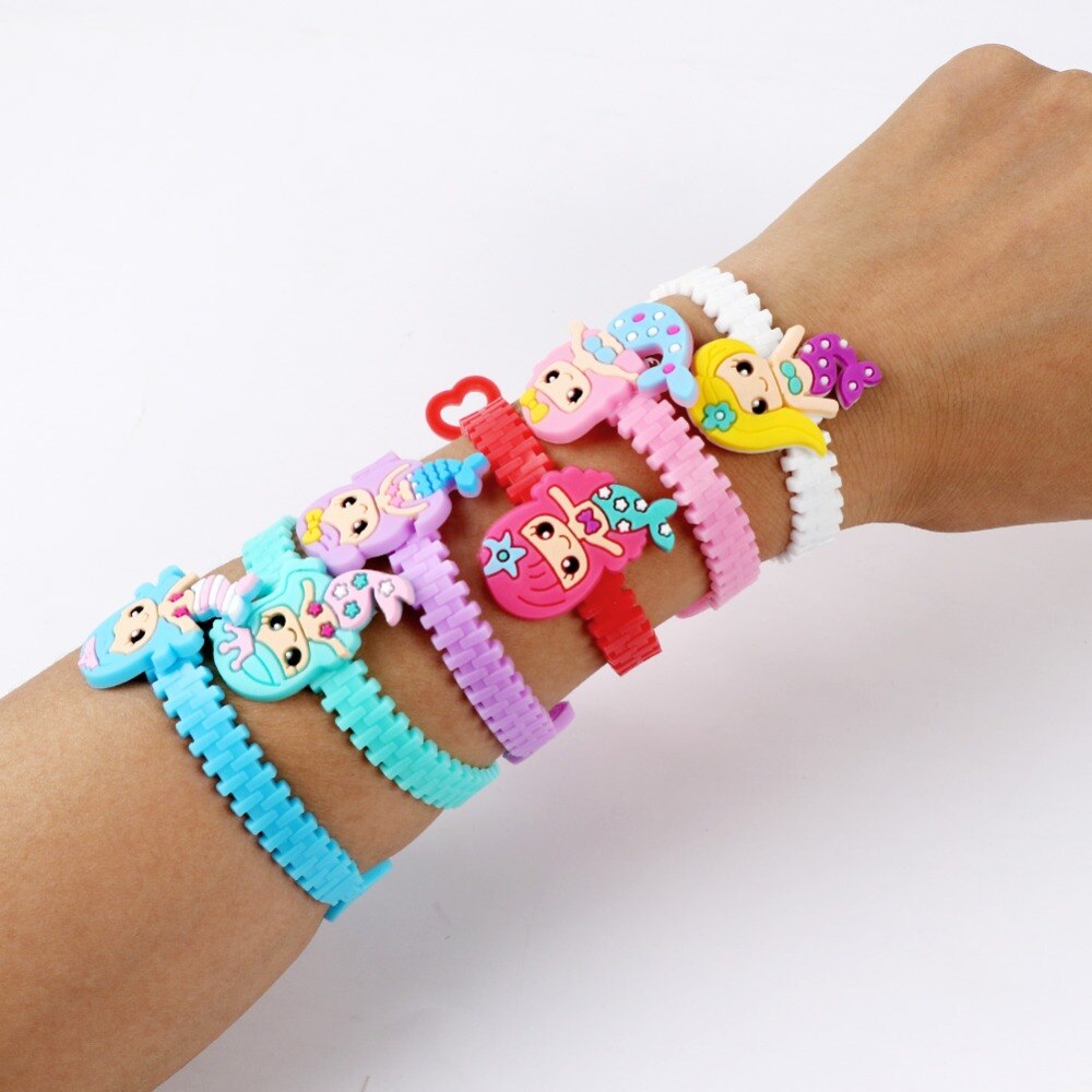 OurWarm Mermaid Boxes Little Mermaid Party Supplies Birthday Mermaid Favor Bag Banner Bracelet Baby Shower Candy Box