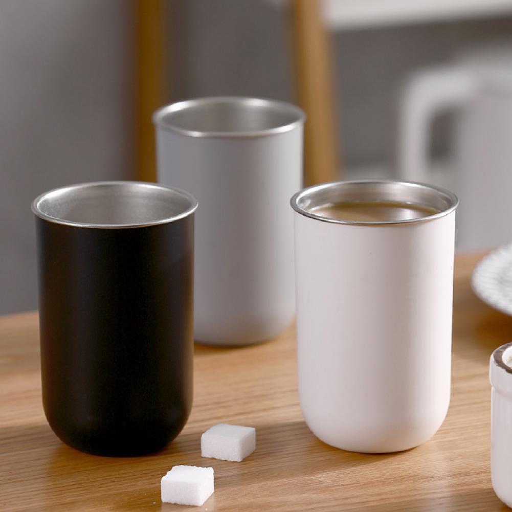 Tasse à thé et café incassable et résistant à la Corrosion, en acier inoxydable isolé à large bouche, accessoires pour boissons, 300ml
