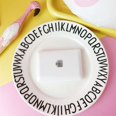 Espejo portátil para decoración del hogar, Mini Espejos de maquillaje con forma de ordenador, plegable, para cosméticos, Notebook: White