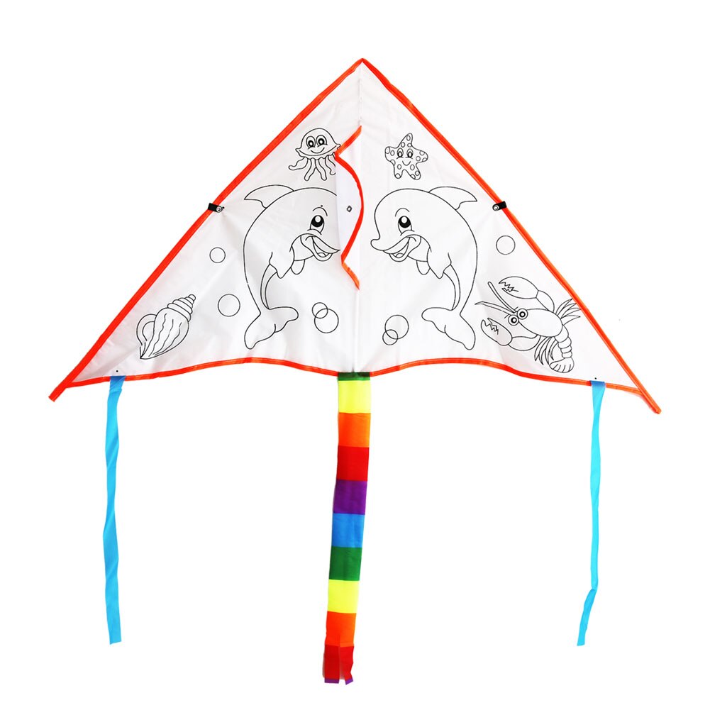 Lightweight Graffiti Kite 1 Set Outdoor Diy Kite for Kite Kit