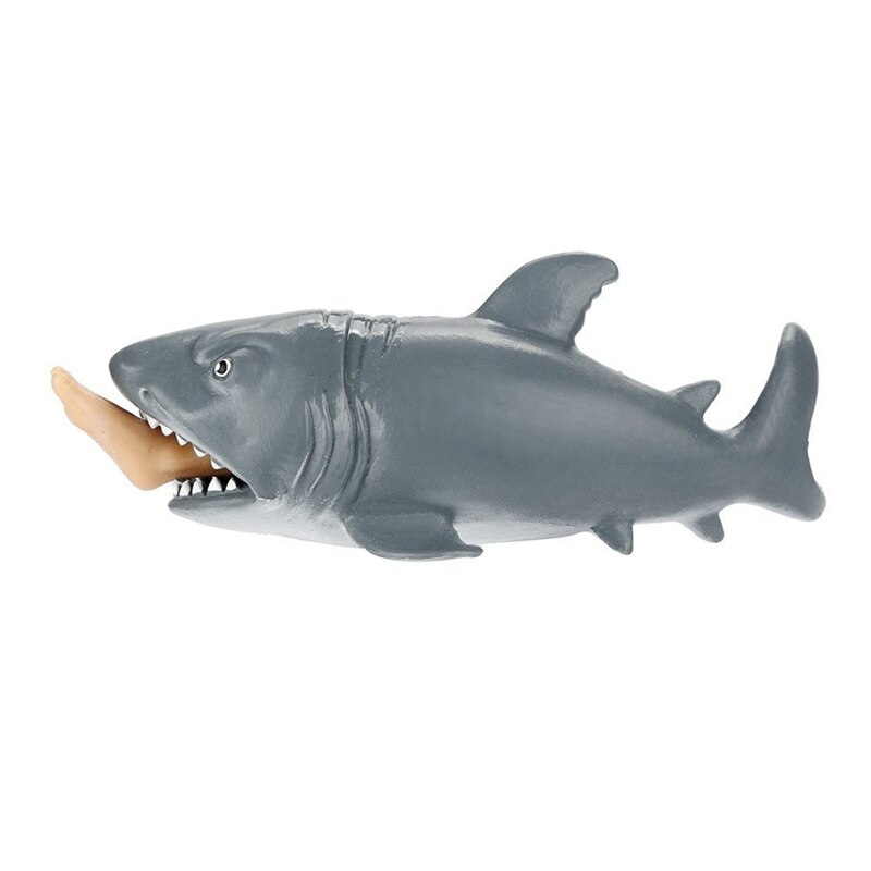 Decompression Toys Gray Cannibal Shark Squeeze Toy Durable Soft Comfortable Shark Squeeze Toy