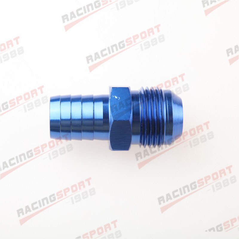 Straight AN12 AN-12 to 10mm Barb Fitting Adapter Fuel Line Aluminum Alloys blue
