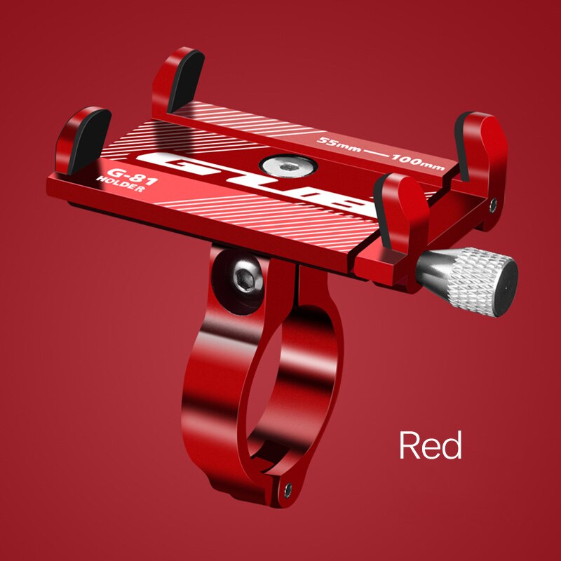GUB – Support de téléphone portable universel pour vélo, 3.5 à 7.15 pouces, pour Smartphone, GPS, vtt, cyclisme, pour Iphone 7, 8, XS, Huawei: G81-Red
